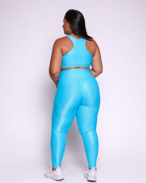 Conjunto Cal�a Legging B�sica G Compress�o + Top Nadador