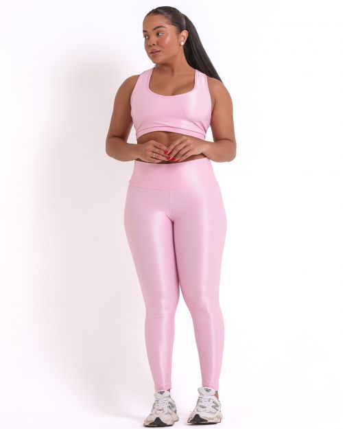 Conjunto Cal�a Legging B�sica G Compress�o + Top Nadador