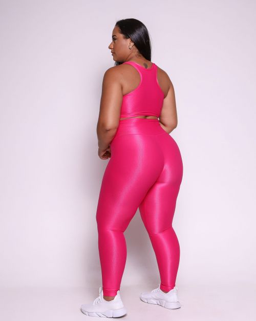 Conjunto Cal�a Legging B�sica G Compress�o + Top Nadador