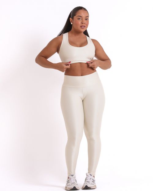 Conjunto Cal�a Legging B�sica G Compress�o + Top Nadador