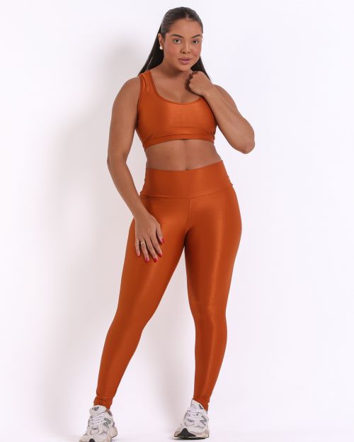 Conjunto Cal�a Legging B�sica G Compress�o + Top Nadador