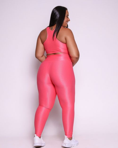Conjunto Cal�a Legging B�sica G Compress�o + Top Nadador