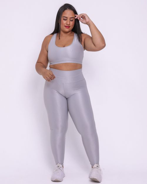 Conjunto Cal�a Legging B�sica G Compress�o + Top Nadador