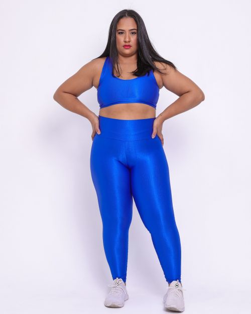 Conjunto Cal�a Legging B�sica G Compress�o + Top Nadador