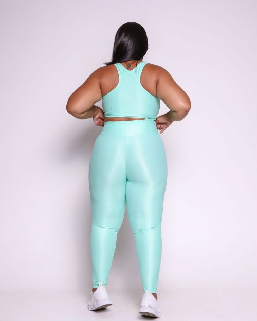 Conjunto Cal�a Legging B�sica G Compress�o + Top Nadador