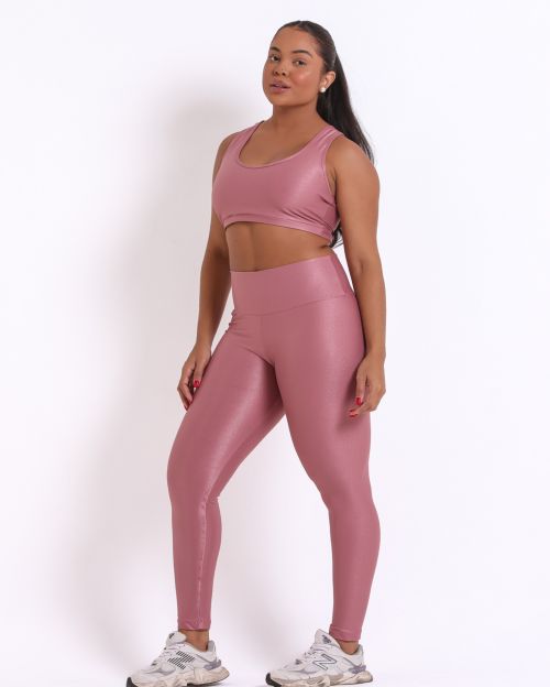 Conjunto Cal�a Legging B�sica G Compress�o + Top Nadador