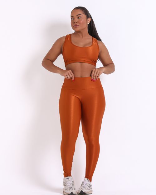 Conjunto Cal�a Legging B�sica G Compress�o + Top Nadador