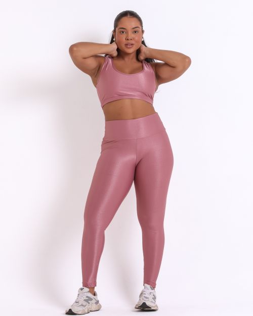 Conjunto Cal�a Legging B�sica G Compress�o + Top Nadador