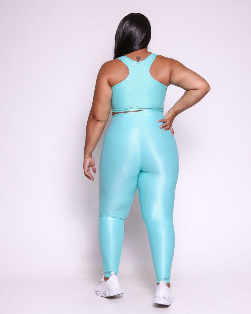 Conjunto Cal�a Legging B�sica G Compress�o + Top Nadador