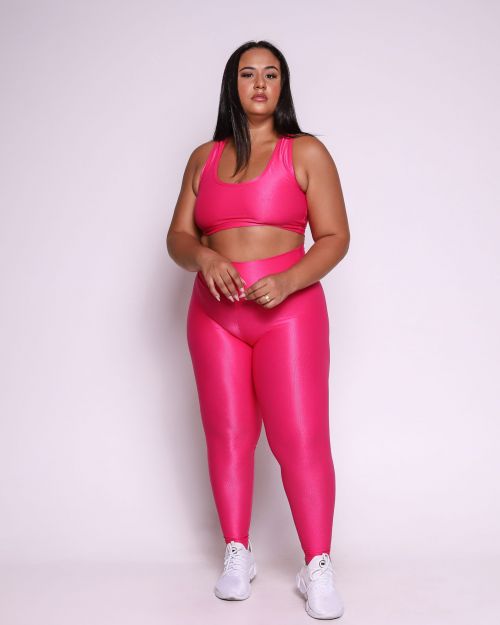 Conjunto Cal�a Legging B�sica G Compress�o + Top Nadador