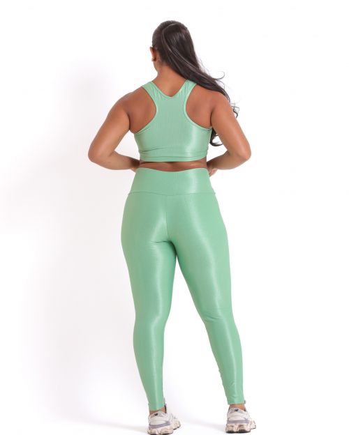 Conjunto Cal�a Legging B�sica G Compress�o + Top Nadador