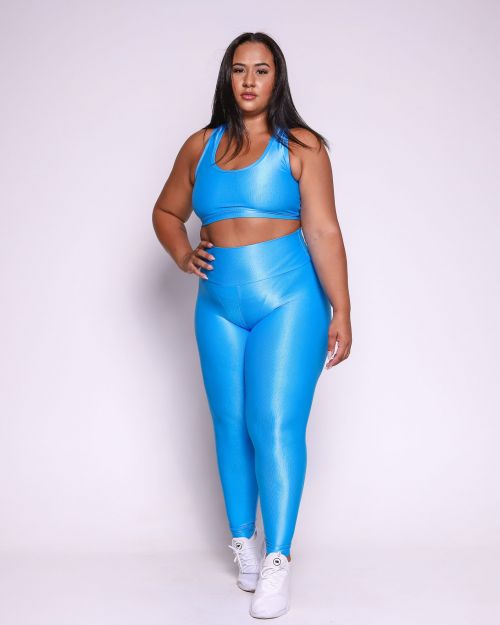 Conjunto Cal�a Legging B�sica G Compress�o + Top Nadador