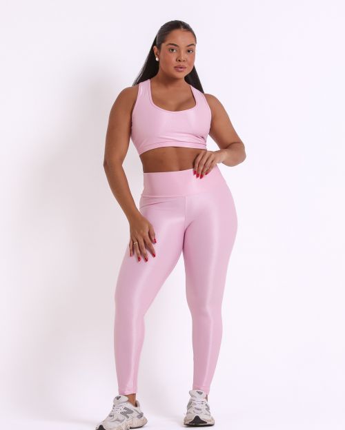 Conjunto Cal�a Legging B�sica G Compress�o + Top Nadador