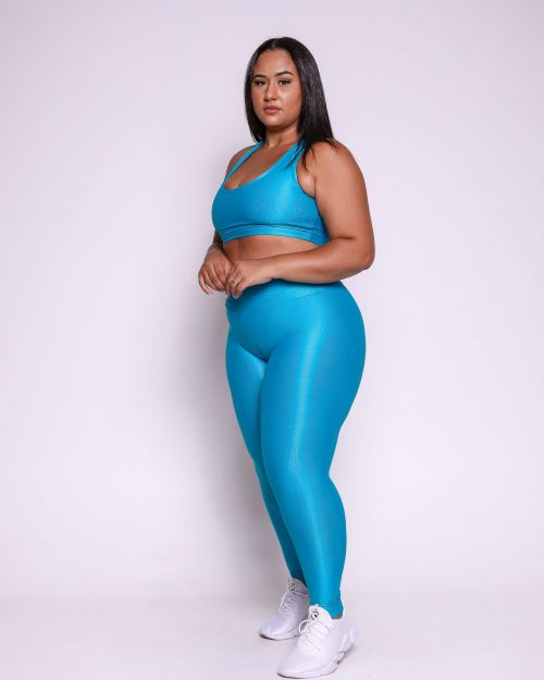 Conjunto Cal�a Legging B�sica G Compress�o + Top Nadador