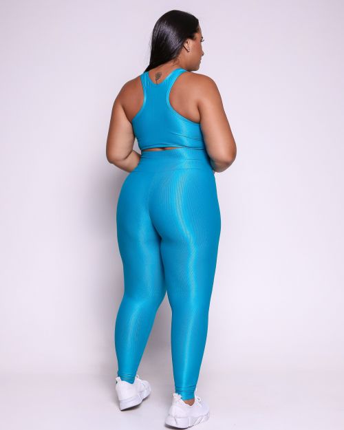 Conjunto Cal�a Legging B�sica G Compress�o + Top Nadador