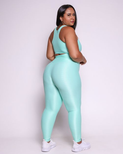 Conjunto Cal�a Legging B�sica G Compress�o + Top Nadador