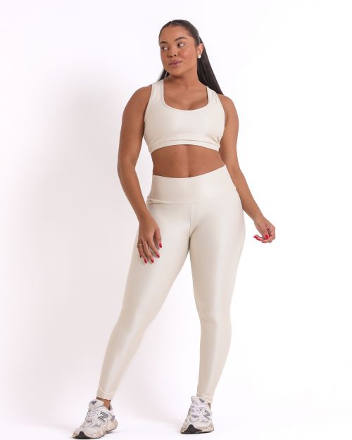 Conjunto Cal�a Legging B�sica G Compress�o + Top Nadador