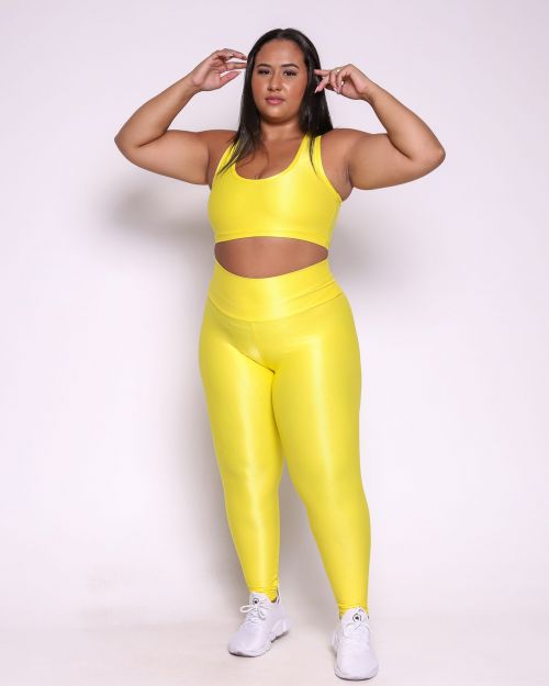 Conjunto Cal�a Legging B�sica G Compress�o + Top Nadador