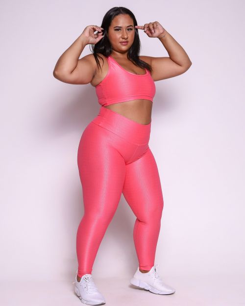 Conjunto Cal�a Legging B�sica G Compress�o + Top Nadador