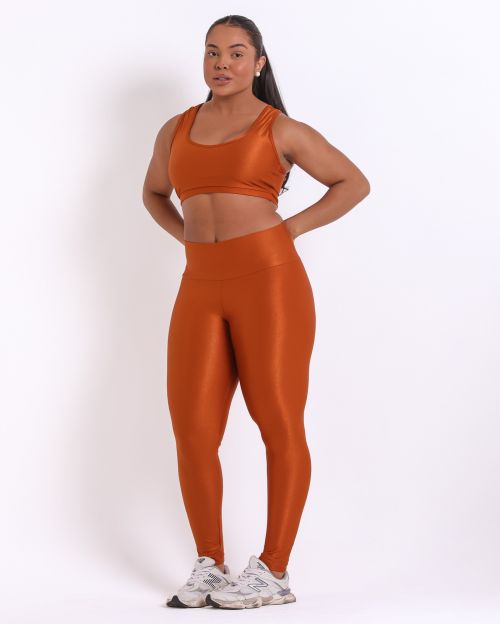 Conjunto Cal�a Legging B�sica G Compress�o + Top Nadador