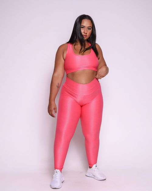 Conjunto Cal�a Legging B�sica G Compress�o + Top Nadador