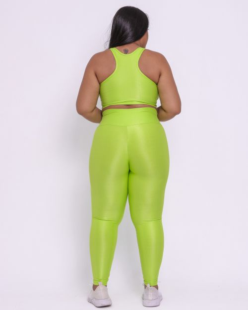 Conjunto Cal�a Legging B�sica G Compress�o + Top Nadador