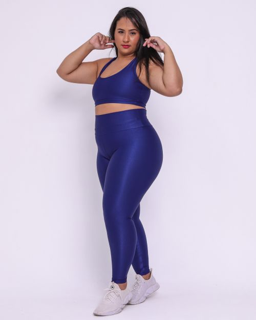 Conjunto Cal�a Legging B�sica G Compress�o + Top Nadador