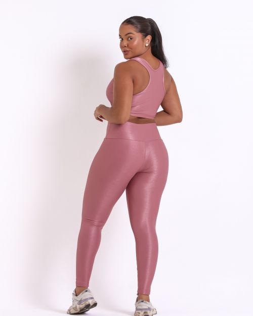 Conjunto Cal�a Legging B�sica G Compress�o + Top Nadador
