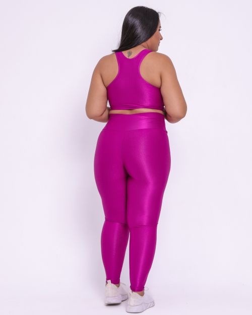 Conjunto Cal�a Legging B�sica G Compress�o + Top Nadador