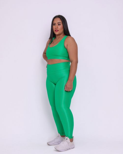 Conjunto Cal�a Legging B�sica G Compress�o + Top Nadador
