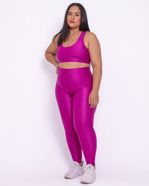 Conjunto Cal�a Legging B�sica G Compress�o + Top Nadador