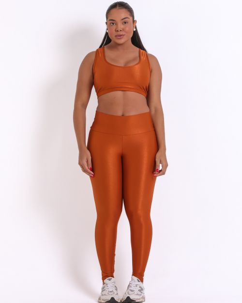 Conjunto Cal�a Legging B�sica G Compress�o + Top Nadador