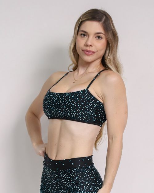 Top Bianca Degradê Estrelas