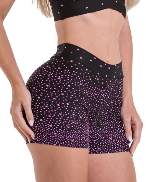Short Básico Cós Fino Degradê Estrelas