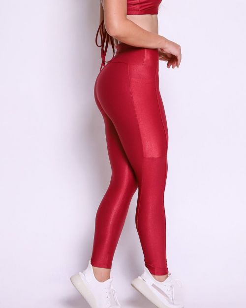 Calça Legging Básica Bolso Compressão