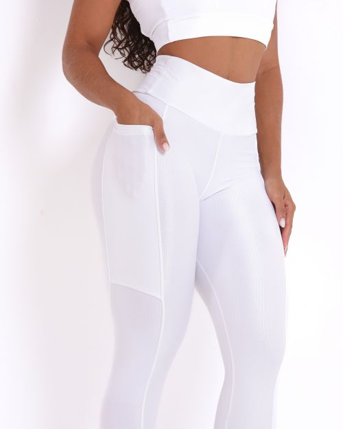 Calça Legging Básica Bolso Compressão