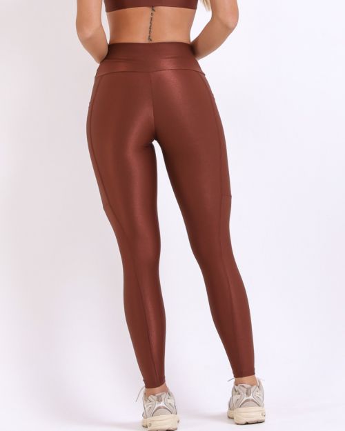 Calça Legging Básica Bolso Compressão