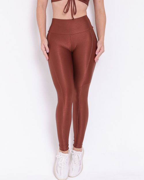 Calça Legging Básica Bolso Compressão