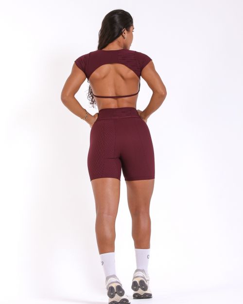 Conjunto Short Bermuda Jacquard Comfy + Top Cleo