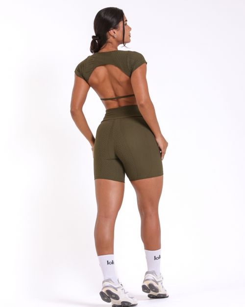 Conjunto Short Bermuda Jacquard Comfy + Top Cleo
