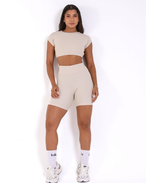 Conjunto Short Bermuda Jacquard Comfy + Top Cleo