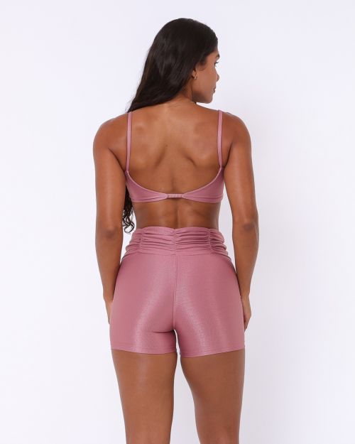 Conjunto Short B�sico C�s Franzido Compress�o + Top Ju