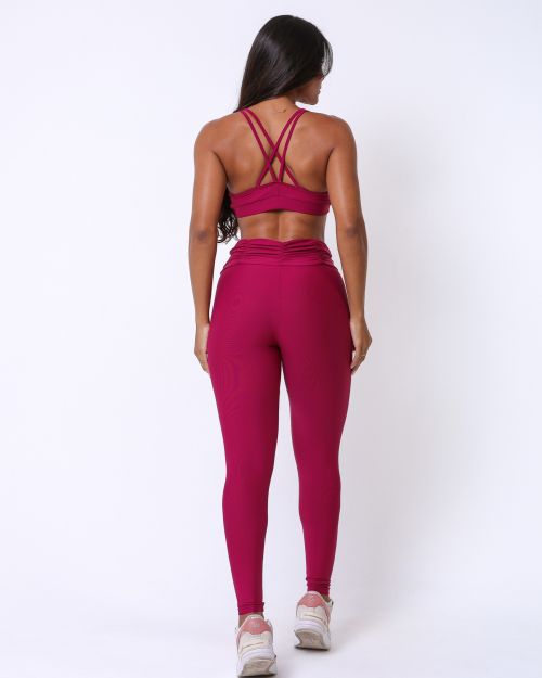 Conjunto Calça Básica Cós Franzido Light + Top Lu
