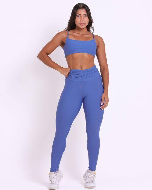 Conjunto Cal�a B�sica C�s Franzido Light + Top Ju