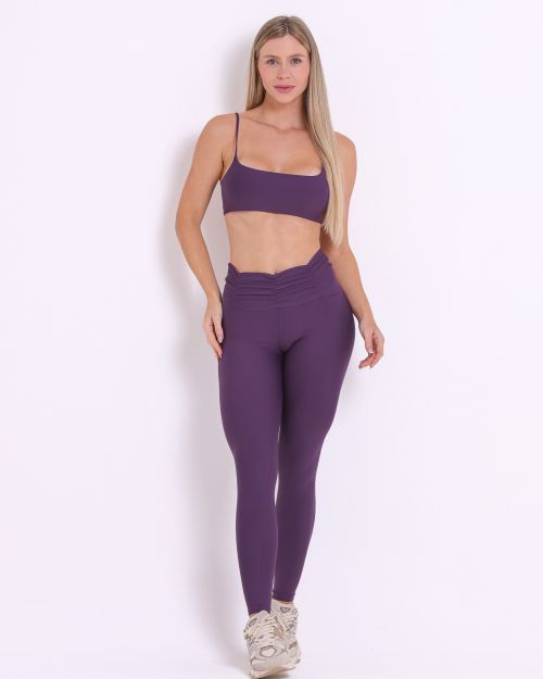 Conjunto Cal�a B�sica C�s Franzido Light + Top Ju