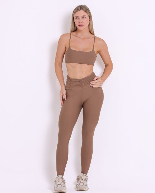 Conjunto Cal�a B�sica C�s Franzido Light + Top Ju