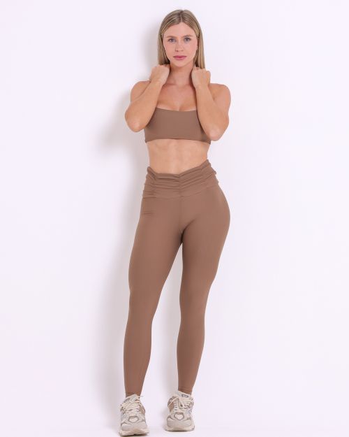 Conjunto Cal�a B�sica C�s Franzido Light + Top Ju