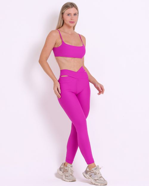Conjunto Cal�a B�sica C�s Franzido Light + Top Ju
