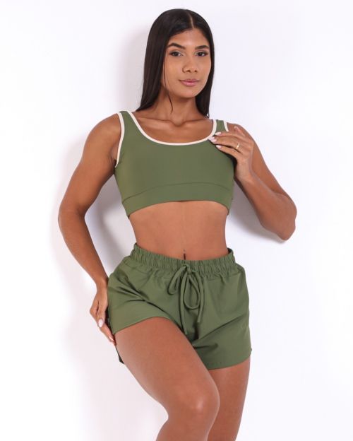 Conjunto Short Boxer Basic Light + Top Scandal