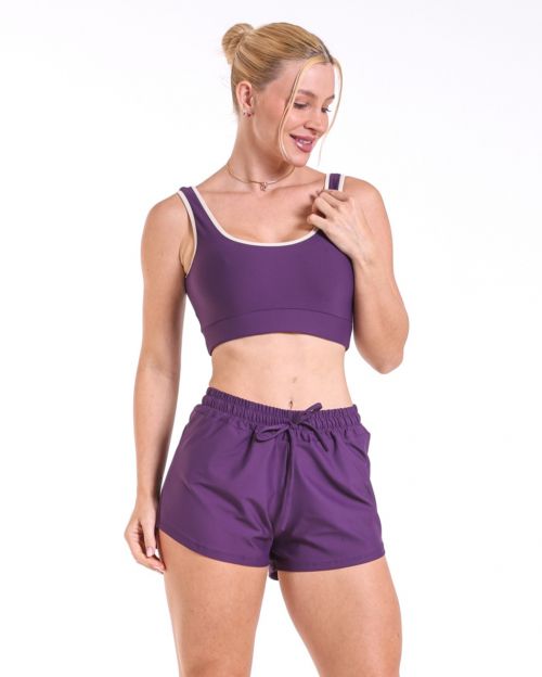 Conjunto Short Boxer Basic Light + Top Scandal